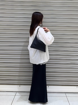 「russet（ラシット）のアイテム（ショルダーバッグ）」を使った、Nozomiさん（レディース・161cm）の秋コーディネート