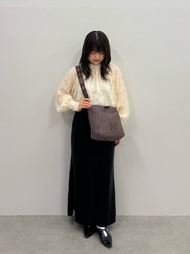 「russet（ラシット）のアイテム」を使った、Nozomiさん（レディース・160cm）の春コーディネート