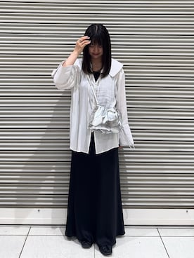 「アイテム（チャーム）」を使った、Nozomiさん（レディース・161cm）の夏コーディネート
