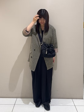 「russet（ラシット）のアイテム」を使った、Nozomiさん（レディース・160cm）の春コーディネート