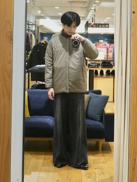 「ダウン」｜かずきさん（メンズ・175cm）の秋コーディネート