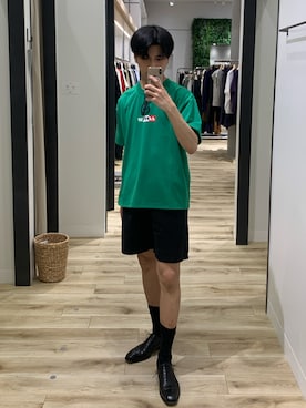 「LOTTO（ロット）のアイテム」を使った、かずきさん（メンズ・175cm）の夏コーディネート