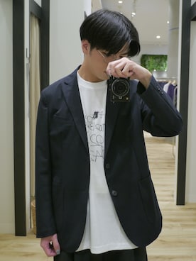 「URBAN RESEARCH（アーバンリサーチ）のアイテム（Tシャツ/カットソー）」を使った、かずきさん（メンズ・175cm）の夏コーディネート