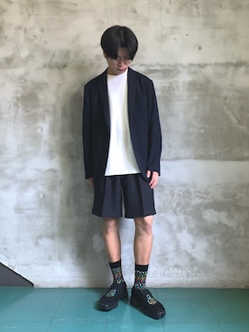 「アイテム（その他アウター）」を使った、かずきさん（メンズ・175cm）の夏コーディネート