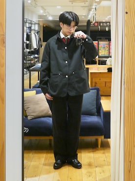 「FORK&SPOON（フォークアンドスプーン）のアイテム」を使った、かずきさん（メンズ・175cm）の秋コーディネート