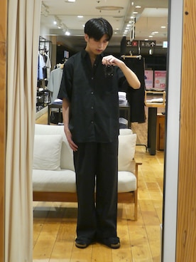 「URBAN RESEARCH DOORS（アーバンリサーチドアーズ）のBIRKENSTOCK　EXCLUSIVE ARIZONA WB(REG)（サンダル、ブラック系）」を使った、かずきさん（メンズ・175cm）の夏コーディネート