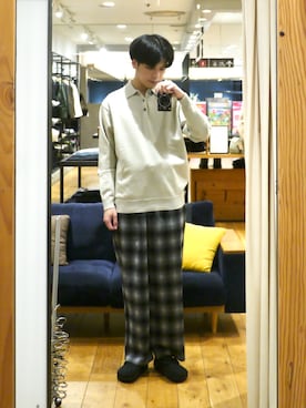 「PENDLETON（ペンドルトン）のアイテム」を使った、かずきさん（メンズ・175cm）の秋コーディネート