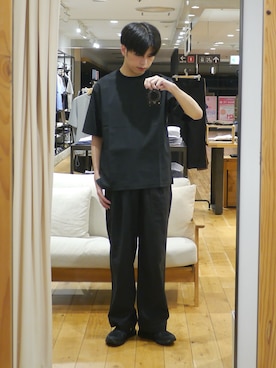 「URBAN RESEARCH DOORS（アーバンリサーチドアーズ）のOn　CLOUD 6（スニーカー、ブラック系）」を使った、かずきさん（メンズ・175cm）の夏コーディネート