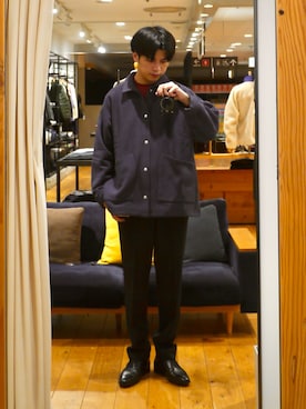 「PENNEYS（ぺニーズ）のアイテム」を使った、かずきさん（メンズ・175cm）の秋コーディネート