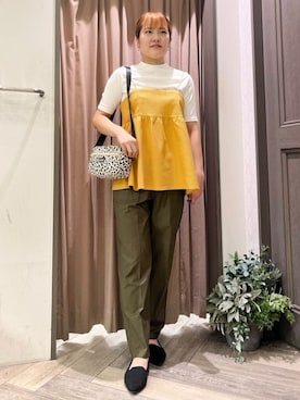 「Lee（リー）のアイテム（ショルダーバッグ）」を使った、yuukaさん（レディース・160cm）の夏コーディネート