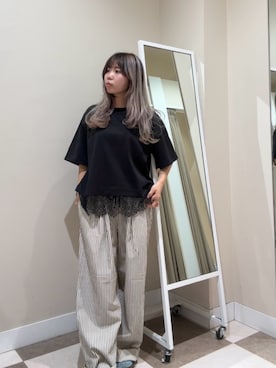 「ITEMS URBANRESEARCH（アイテムズ アーバンリサーチ）のアイテム（Tシャツ/カットソー）」を使った、yu_zkiさん（レディース・146cm）の春コーディネート