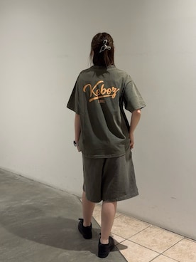 「KEBOZ（ケボズ）のアイテム」を使った、keboz74machikoriさん（レディース・167cm）の春コーディネート