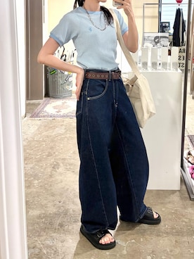 「MOHI（モヒ）のアイテム」を使った、tani《骨格ナチュラル》さん（レディース・162cm）の夏コーディネート