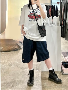 「Dickies（ディッキーズ）のアイテム（パンツ）」を使った、tani《骨格ナチュラル》さん（レディース・162cm）の春コーディネート