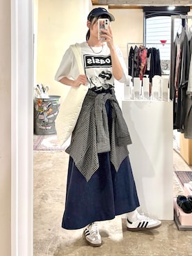 「ROOPTOKYO（ループトウキョウ）のアイテム」を使った、tani《骨格ナチュラル》さん（レディース・162cm）の春コーディネート