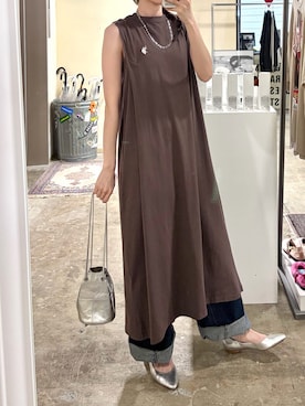 「marco masi（マルコマージ）のアイテム」を使った、tani《骨格ナチュラル》さん（レディース・162cm）の夏コーディネート