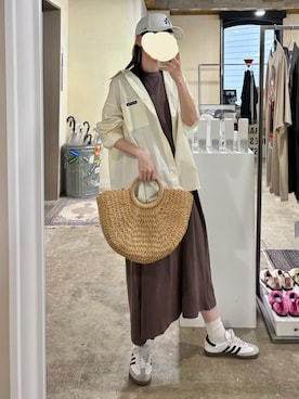 「OK YESTERDAY（オッケーイエスタデイ）のアイテム」を使った、tani《骨格ナチュラル》さん（レディース・162cm）の夏コーディネート