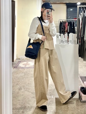 「GILDAN（ギルダン）のアイテム」を使った、tani《骨格ナチュラル》さん（レディース・162cm）の春コーディネート