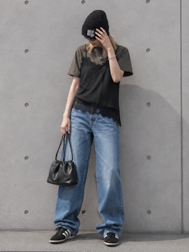 「Levi's（リーバイス）のアイテム（パンツ）」を使った、tani《骨格ナチュラル》さん（レディース・162cm）の夏コーディネート