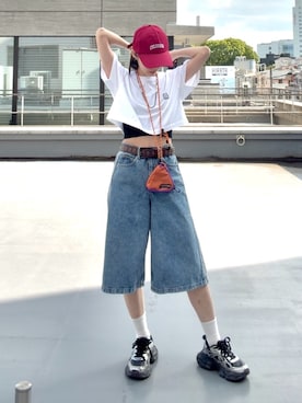 「ROOPTOKYO（ループトウキョウ）のアイテム」を使った、tani《骨格ナチュラル》さん（レディース・162cm）の夏コーディネート