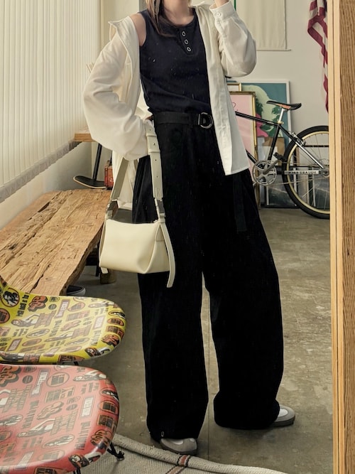 ROOPTOKYOtani《骨格ナチュラル》さんのタンクトップ「U.S. POLO ASSN./ユーエスポロアッスン リブタンク 2026年春夏(U.S. POLO ASSN.|ユーエスポロアッスン)」を使ったコーディネート