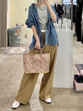 「GENERAL IDEA（ジェネラルアイデア）のアイテム」を使った、tani《骨格ナチュラル》さん（レディース・162cm）の春コーディネート