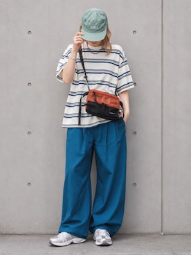 「POLeR（ポーラー）のアイテム」を使った、tani《骨格ナチュラル》さん（レディース・162cm）の夏コーディネート