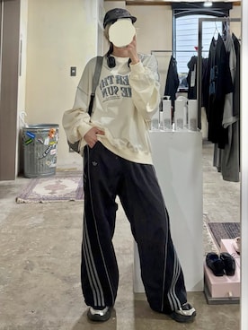 「adidas（アディダス）のアイテム（帽子）」を使った、tani《骨格ナチュラル》さん（レディース・162cm）の春コーディネート