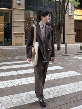 「BRADY（ブレディー）のアイテム」を使った、cielo（しえろ）さん（メンズ・175cm）の秋コーディネート