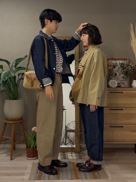 「アイテム（その他アウター）」を使った、cielo（しえろ）さん（メンズ・175cm）の春コーディネート