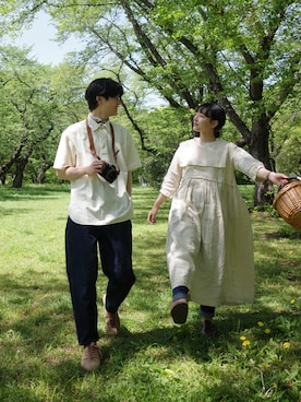 「BIRKENSTOCK（ビルケンシュトック）のアイテム」を使った、cielo（しえろ）さん（メンズ・175cm）の春コーディネート