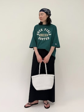 「FRAMeWORK（フレームワーク）のアイテム（スカート）」を使った、arisaさん（レディース・164cm）の春コーディネート