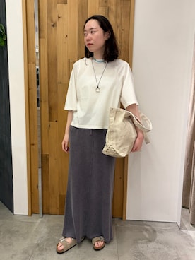 「FRAMeWORK（フレームワーク）のアイテム（スカート）」を使った、arisaさん（レディース・164cm）の春コーディネート