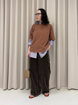 「FRAMeWORK（フレームワーク）のアイテム（シューズ）」を使った、arisaさん（レディース・164cm）の夏コーディネート