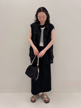 「FRAMeWORK（フレームワーク）のアイテム（ジャケット/アウター）」を使った、arisaさん（レディース・164cm）の春コーディネート