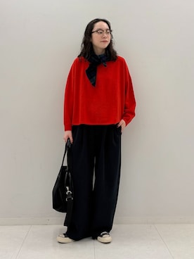 「FRAMeWORK（フレームワーク）のアイテム（パンツ）」を使った、arisaさん（レディース・164cm）の秋コーディネート