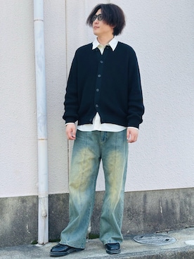 「LION HEART（ライオンハート）のアイテム」を使った、たかまるさん（メンズ・178cm）の春コーディネート