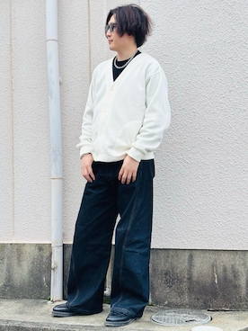 「coen（コーエン）のアイテム」を使った、たかまるさん（メンズ・178cm）の春コーディネート