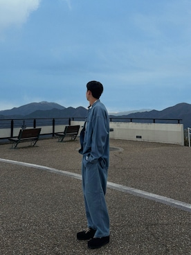 「FAT（エフエイティー）のアイテム」を使った、Yutoさん（メンズ・173cm）の冬コーディネート