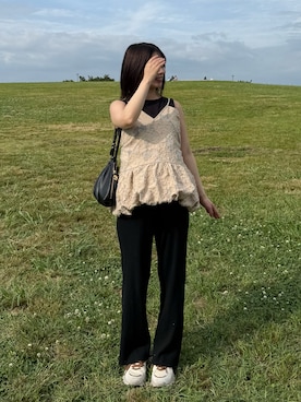 「gemeil（ジェムイル）のアイテム」を使った、asuさん（レディース・147cm）の夏コーディネート