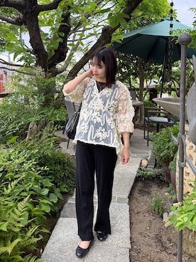 「gemeil（ジェムイル）のアイテム」を使った、asuさん（レディース・147cm）の夏コーディネート