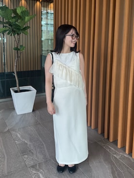 「JINS（ジンズ）のアイテム」を使った、asuさん（レディース・147cm）の夏コーディネート