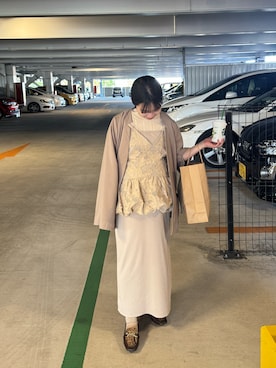 「GU（ジーユー）のアイテム（ワンピース/ドレス）」を使った、asuさん（レディース・147cm）の春コーディネート