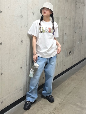 「XLARGE（エクストララージ）のアイテム」を使った、Rioさん（レディース・155cm）の春コーディネート