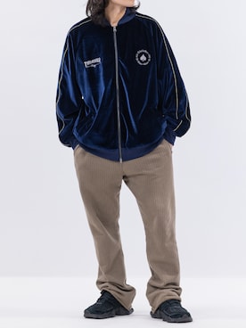 「アイテム（スカジャン）」を使った、a.wearさん（メンズ・166cm）の秋コーディネート