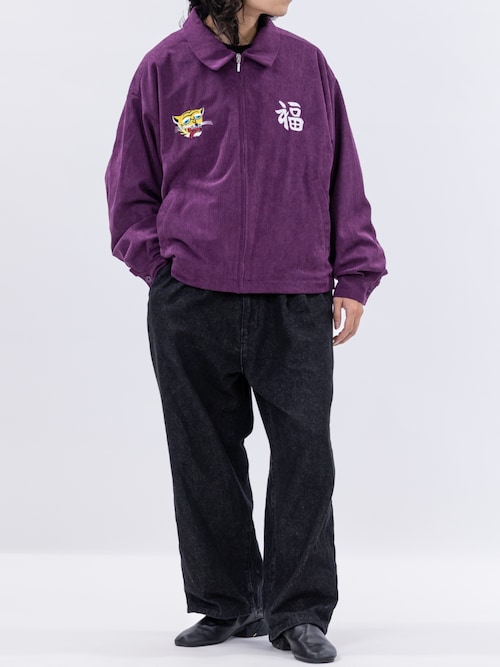 セール】【a】チェーン刺繍 コーデュロイベトジャン（スカジャン