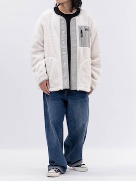 「ノーカラージャケット」｜「アイテム（ブルゾン）」を使った、a.wearさん（メンズ・166cm）の秋コーディネート