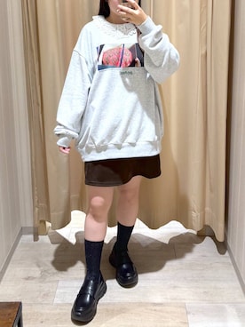 「LEPSIM（レプシィム）のスニーカーローファー　1042668（ローファー、ブラック系）」を使った、tutu.さん（レディース・152cm）の秋コーディネート