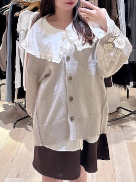 「LEPSIM（レプシィム）の《un STANDARD by LEPSIM》レイヤードミニスカパン　1051430（その他パンツ、ブラウン系）」を使った、tutu.さん（レディース・152cm）の秋コーディネート