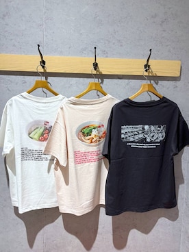 「LEPSIM（レプシィム）の【七宝麻辣湯】アソートTシャツSS　739793（Tシャツ/カットソー、ホワイト系）」を使った、tutu.さん（レディース・152cm）の春コーディネート